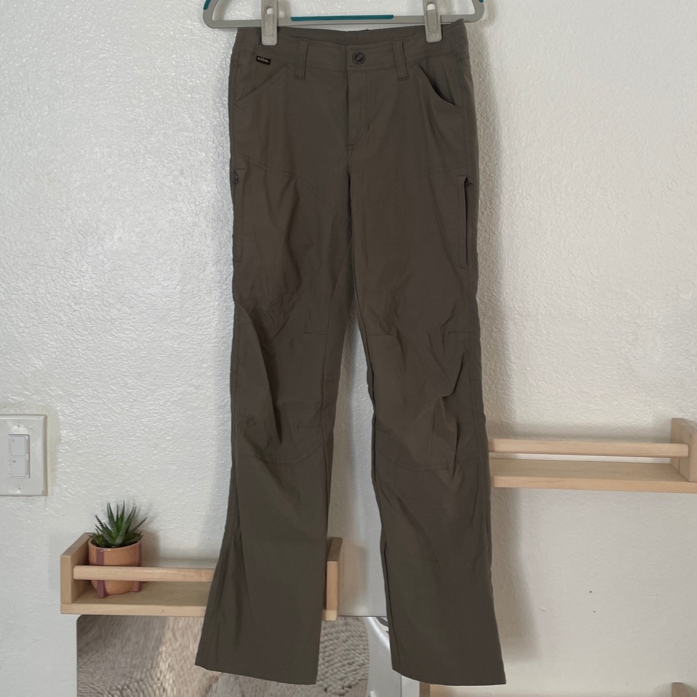 Kuhl Renegade Kids Hiking Pants Brown Size L 14-16 Outdoor Cargo Trousers